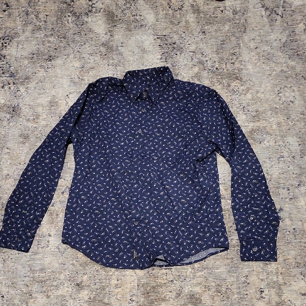 Abercrombie & Fitch Dark Blue Floral Shirt